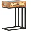 vidaXL Table d'appoint en U 45x30x61 cm Bois de récupération massif