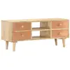 vidaXL Meuble TV 110x30x45 cm Bois de manguier solide