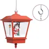 vidaXL Lampe suspendue de Noël lumière LED Père Noël Rouge 27x27x45 cm