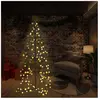 vidaXL Arbre de Noël cône 160 LED d'intérieur/d'extérieur 78x120 cm
