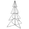 vidaXL Arbre de Noël cône 240 LED d'intérieur/d'extérieur 115x150 cm