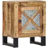 vidaXL Table de chevet 40 x 30 x 50 cm Bois de manguier massif
