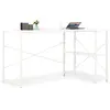 vidaXL Bureau d'ordinateur Blanc 120 x 72 x 70 cm