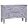vidaXL Buffet avec 2 tiroirs 90x30x60 cm Bois d'acajou massif