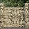 vidaXL Paniers de gabion 3 pcs Acier galvanisé 25 x 25 x 197 cm