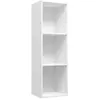 vidaXL Bibliothèque/Meuble TV Blanc 36x30x114 cm Bois d'ingénierie