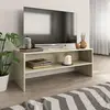 vidaXL Meuble TV Chêne sonoma 100 x 40 x 40 cm Aggloméré