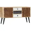 vidaXL Buffet 118 x 30 x 62 cm Bois de manguier massif