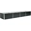 vidaXL Lit surélevé de jardin Anthracite 320x80x45 cm Acier galvanisé