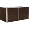vidaXL Jardinière surélevée Marron 160x80x77 cm Acier galvanisé