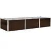 vidaXL Lit surélevé de jardin Marron 240x80x45 cm Acier galvanisé