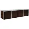 vidaXL Lit surélevé de jardin Marron 320x80x77 cm Acier galvanisé
