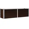 vidaXL Lit surélevé de jardin Marron 160x40x45 cm Acier galvanisé