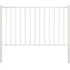 vidaXL Panneau clôture et poteaux acier enduit de poudre 1,7x1 m blanc
