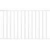 vidaXL Panneau de clôture Acier enduit de poudre 1,7x1 m Blanc