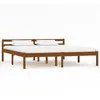 vidaXL Cadre de lit Marron miel Bois de pin massif 160 x 200 cm