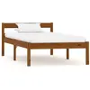 vidaXL Cadre de lit sans matelas Marron miel Bois pin massif 90x200 cm