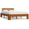 vidaXL Cadre de lit Marron miel Bois de pin massif 120 x 200 cm