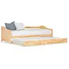 vidaXL Cadre de lit extensible Bois de pin 90x200 cm