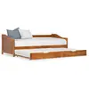 vidaXL Cadre de lit extensible Marron miel Bois de pin 90x200 cm