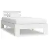 vidaXL Cadre de lit Blanc Bois de pin massif 90 x 200 cm