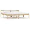 vidaXL Cadre de lit Bois de pin massif 160 x 200 cm