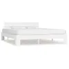 vidaXL Cadre de lit Blanc Bois de pin massif 180 x 200 cm