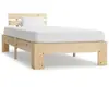 vidaXL Cadre de lit Bois de pin massif 100 x 200 cm