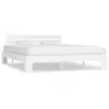 vidaXL Cadre de lit Blanc Bois de pin massif 160 x 200 cm