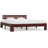 vidaXL Cadre de lit Marron foncé Bois de pin massif 160 x 200 cm