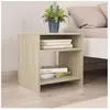 vidaXL Table de chevet Chêne sonoma 40x30x40 cm Bois d'ingénierie