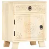 vidaXL Table de chevet 40x30x50 cm Bois de manguier massif