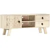 vidaXL Meuble TV 110x30x44 cm Bois massif de manguier
