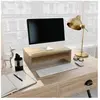 vidaXL Support de moniteur Chêne sonoma 42 x 24 x 13 cm Aggloméré