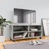 VIDAXL Meuble tv avec roulettes gris béton 90x35x35 cm bois ingénierie 800184