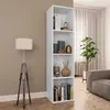 vidaXL Bibliothèque/Meuble TV Blanc 36x30x143 cm Bois d'ingénierie