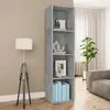 Bibliothèque/Meuble tv Gris béton 36x30x143cm Bois d'ingénierie Vidaxl