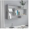 Vidaxl - tagères murales Gris béton 104x20x58,5 cm Bois d'ingénierie