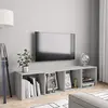 vidaXL Vidaxl Bibliothèque/Meuble Tv Gris Béton 143x30x36 Cm