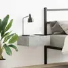 vidaXL Vidaxl Table De Chevet Flottante Gris Béton Bois D'ingénierie