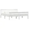vidaXL Cadre de lit Bois de pin massif Blanc 180 x 200 cm