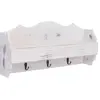 vidaXL Porte-manteau mural Blanc 50x10x23 cm Bois