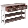 vidaXL Buffet Antique Marron 115x30x76 cm Bois