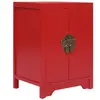 vidaXL Table de chevet Rouge 38 x 28 x 52 cm Bois de Paulownia