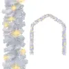 vidaXL Guirlande de Noël avec lumières LED 5 m Blanc