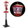 vidaXL Lampadaire de Noël avec Père Noël 180 cm LED
