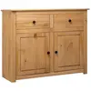 vidaXL Buffet 93x40x80 cm Pin solide Assortiment Panama