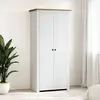 vidaXL Garde-robe Blanc 80x50x171,5 cm Pin massif Assortiment Panama