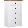 vidaXL Buffet Blanc 46x40x89 cm Pin Gamme Panama