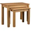 vidaXL Tables gigognes 2 pcs Bois de pin massif Assortiment Panama
